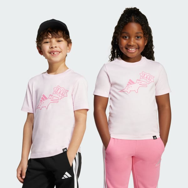 Pink Adiraptor Graphic Tee Kids