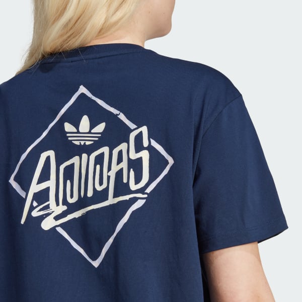 Azul Playera Estampada Watermark