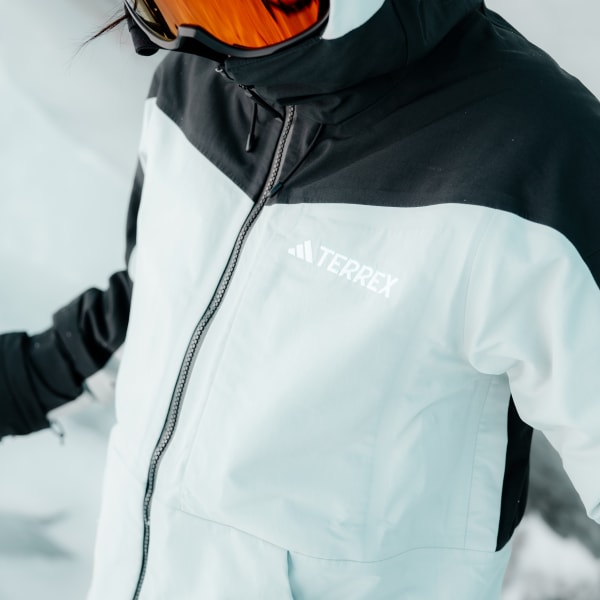 adidas Terrex | 3L - Skiing Women\'s US RAIN.RDY Nylon Post-Consumer adidas | Grey Techrock Jacket