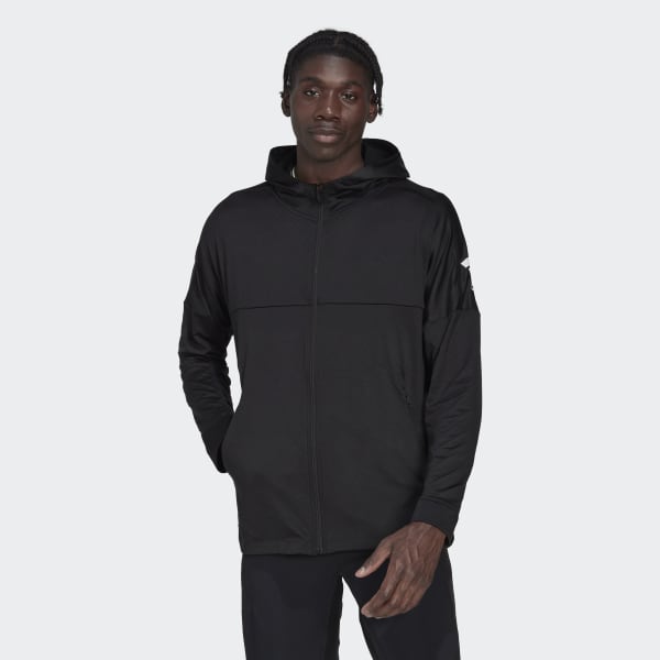Nero Felpa con cappuccio Workout Warm Full-Zip IN158