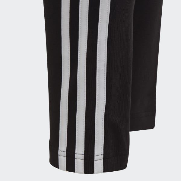 Black 3-Stripes Cotton Tights IXB35