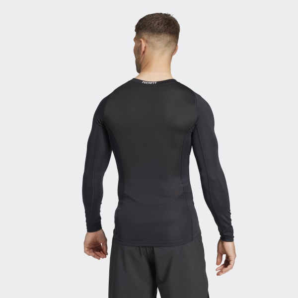 adidas Techfit Compression Training Long Sleeve Tee - Black