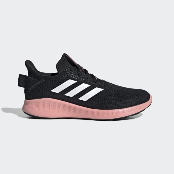 pink and black adidas shoes