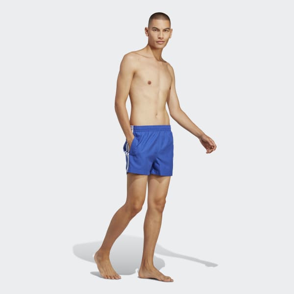 adidas Adicolor 3-Stripes Swim Shorts Men\'s Swim | US adidas Blue | 