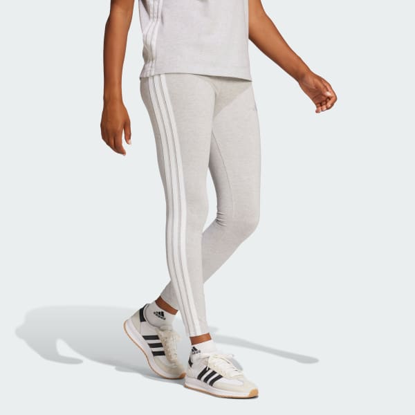 Grigio Leggings Essentials 3-Stripes Cotton