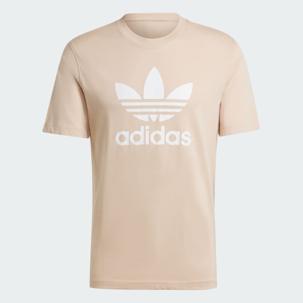Beige Adicolor Trefoil Tee
