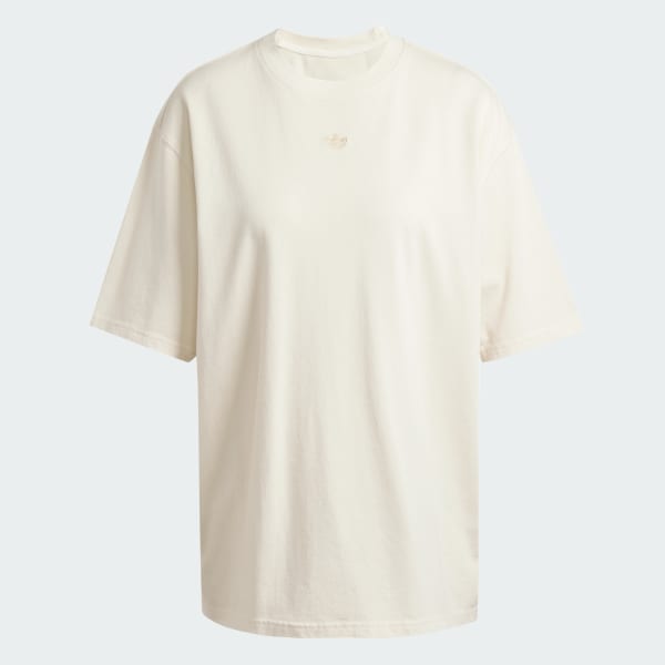 bílá Tričko Washed Oversized