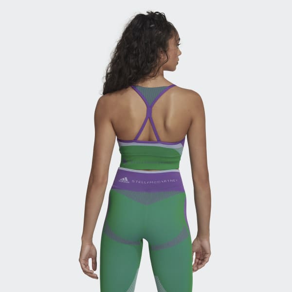 Lilla adidas by Stella McCartney TrueStrength Yoga Knit Light-Support BH S3944
