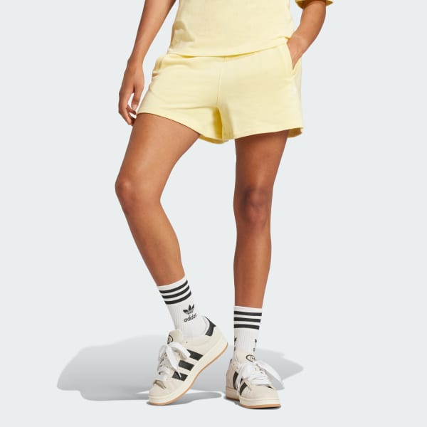 Yellow Essentials French Terry Shorts