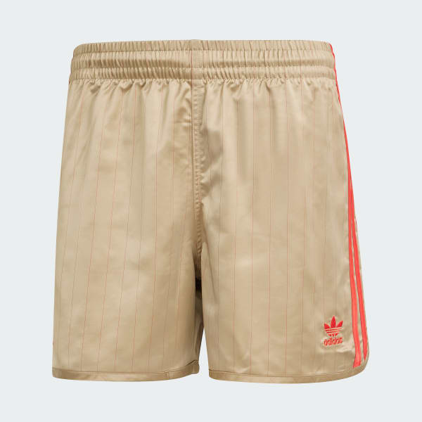 Beige David Beckham Originals 3-Stripes Shorts