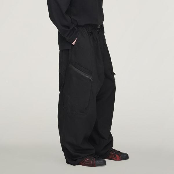 adidas Y-3 UT Twill Cargo Pants - Black | Free Shipping with