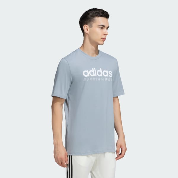 Grey Linear Graphics Tee