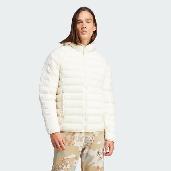 Adidas puffer jacket white shop