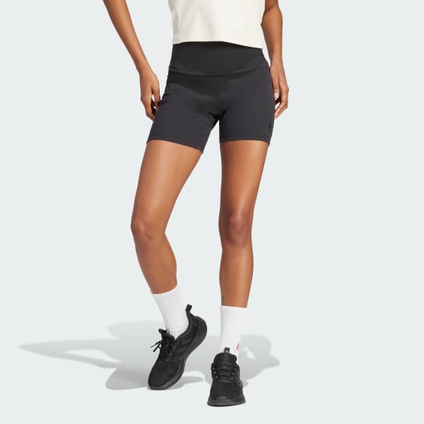 Mallas cortas Lounge Ribbed High Waist Bike