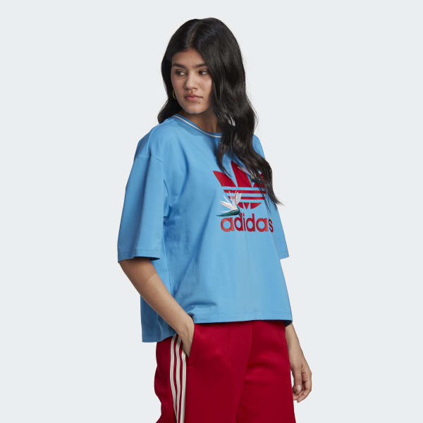 Blauw Loose T-shirt P4794