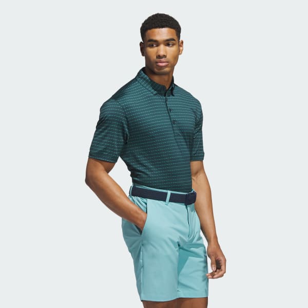 Green Ultimate365 Dash Stripe Polo Shirt