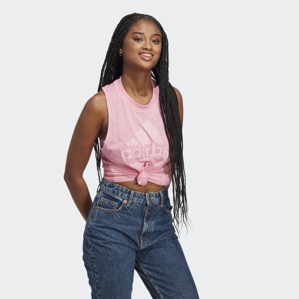 Pink adidas Sportswear Future Icons Winners 3.0 Tank Top