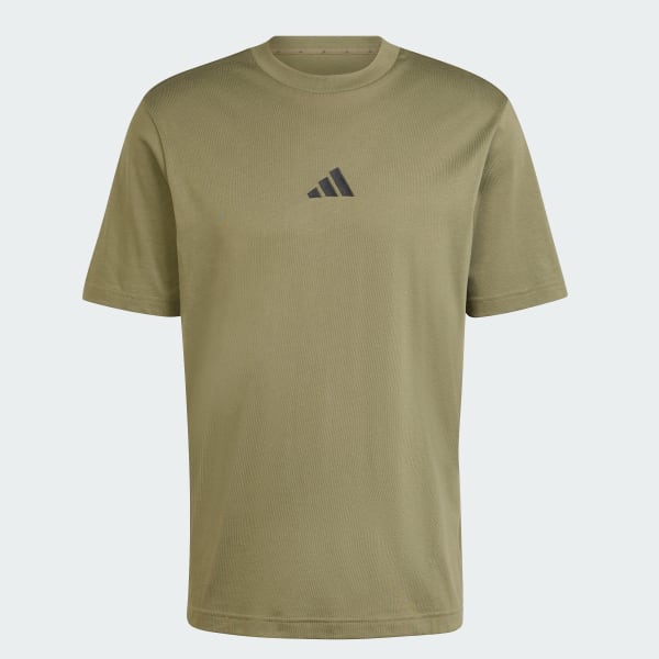 Green Essentials Small Logo Single Jersey Tee
