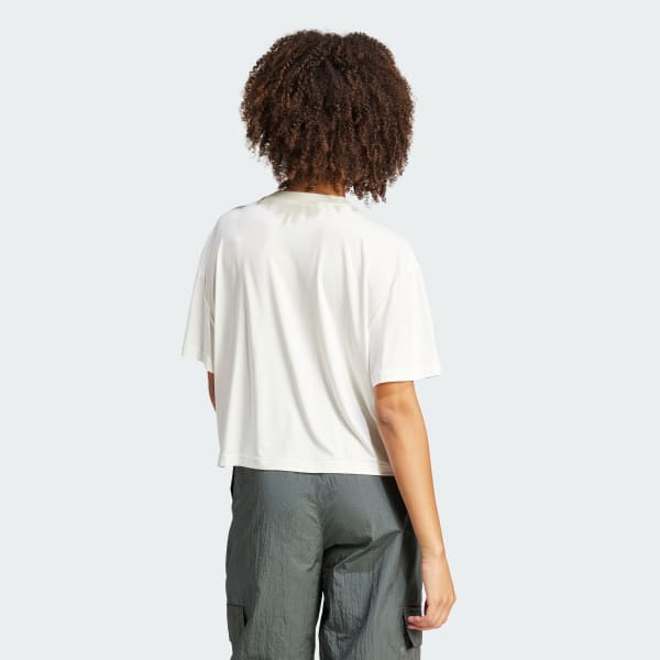 White City Escape Loose Crop Tee