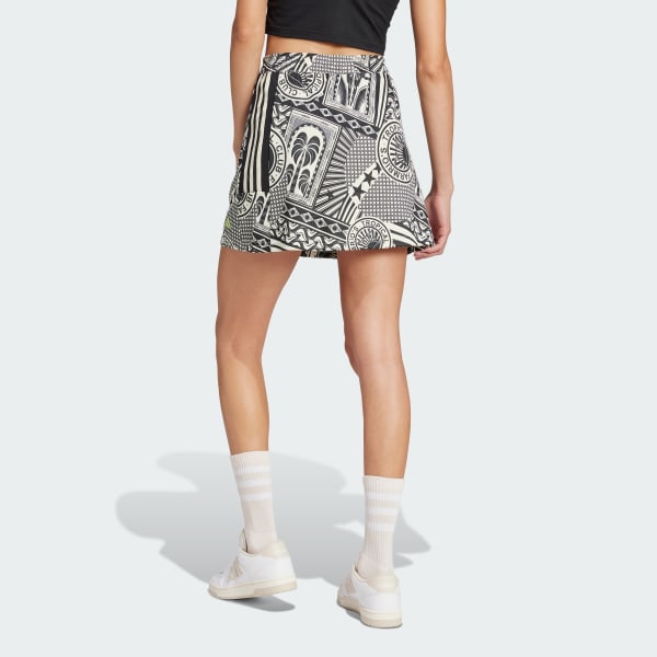 White adidas x FARM Skirt
