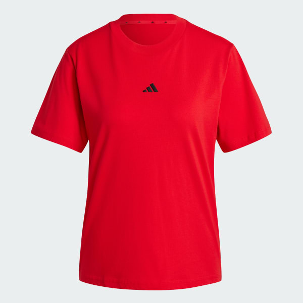 Red Essentials Small Logo Cotton Tee