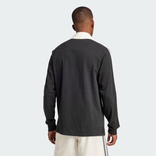 Negro Playera Polo de Rugby