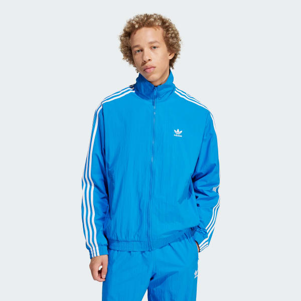 adidas Adicolor Woven Firebird Track Top - Blue | Free Shipping with ...