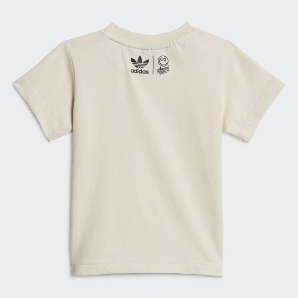 Wit Graphic Collab Short en T-shirt Setje