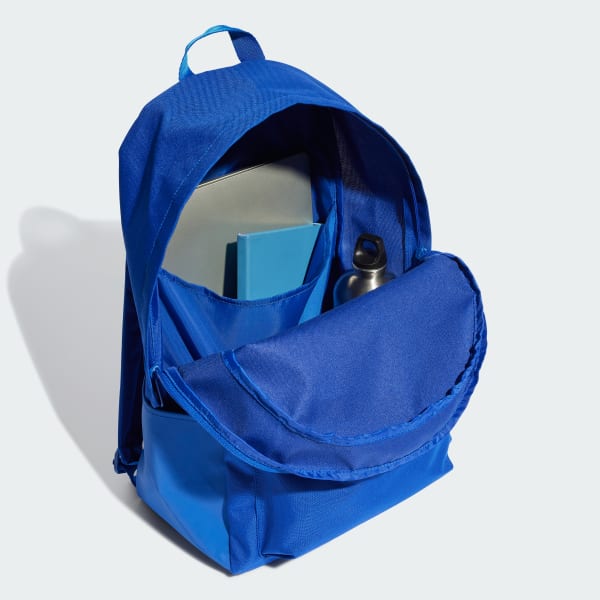 Azul Mochila Classic 3 Bar Logo