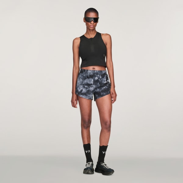Black Y-3 Running Fitted Top