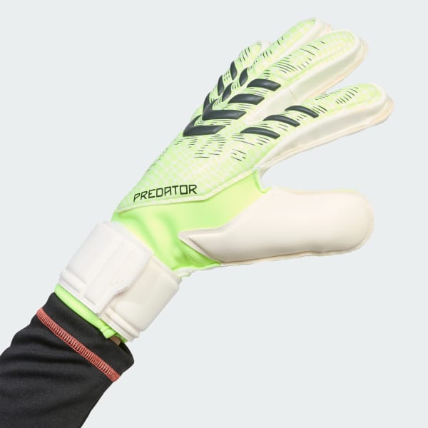 Vert Gants de gardien Predator Match Fingersave