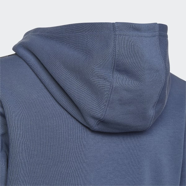 Bleu Sweat-shirt à capuche Camo DG206