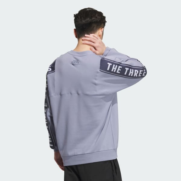 パープル ワーディングパック ルーズフィット フレンチテリー スウェットシャツ（ジェンダーニュートラル）