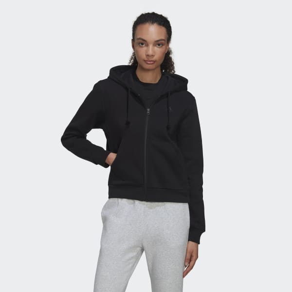 Ruïneren niet verwant domineren adidas ALL SZN Fleece Full-Zip Hoodie - Black | Women's Training | adidas US