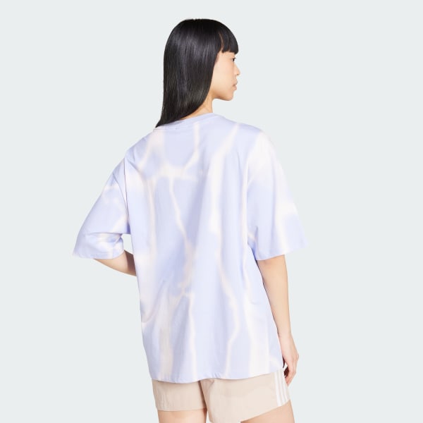 Roxo Camiseta Dye Allover Print
