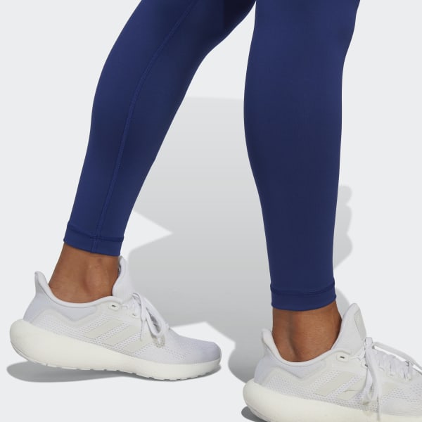 adidas Graphic Print High-Waist Leggings - Blue