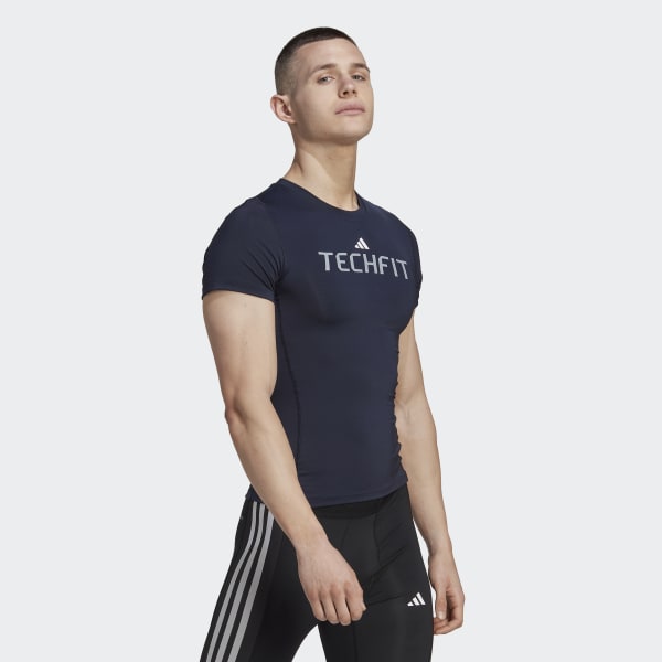 Blue Techfit Graphic Tee