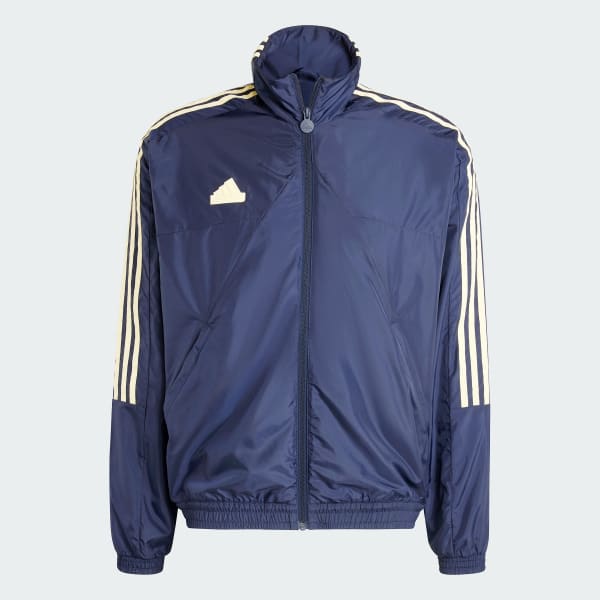 Adidas blue jacket hoodie top