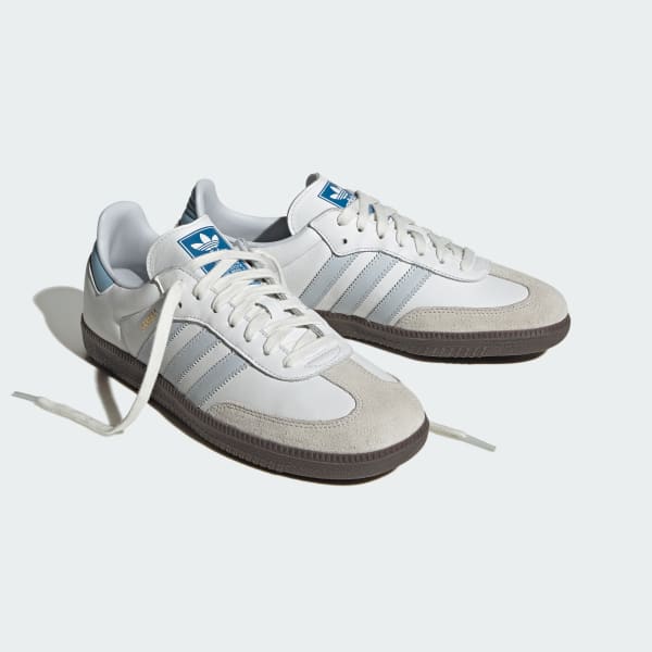 Adidas samba blanche et hot sale bleu