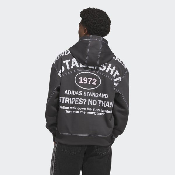 adidas ORIGINALS SHOEMAKER GRAPHIC HOODIE - Black | Free Shipping