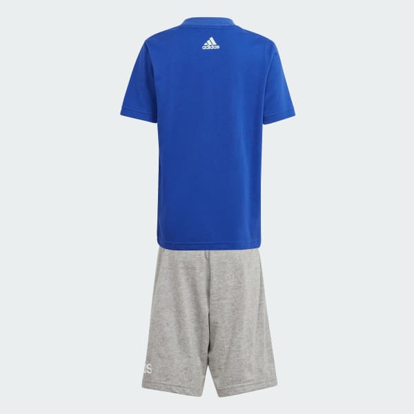Bleu Ensemble t-shirt short logo Essentials