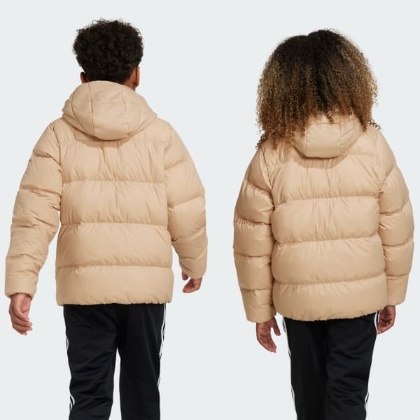 Beige Adicolor Down Puffer Jacket Kids