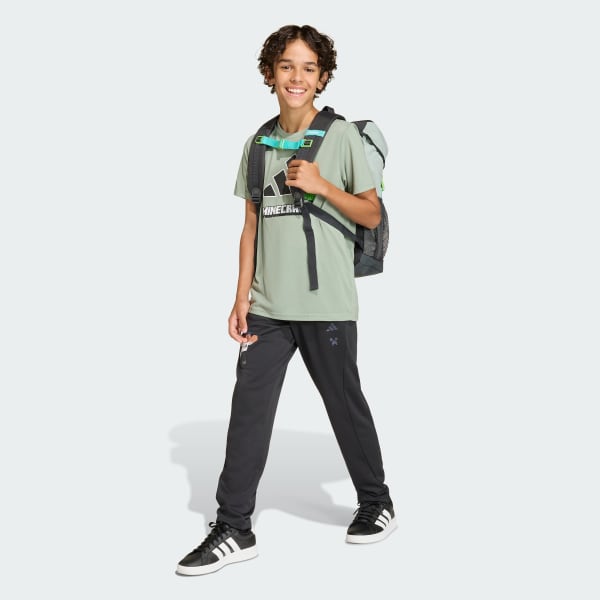 สีเขียว เสื้อยืดเทรนนิง ADIDAS MINECRAFT