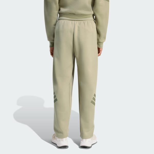 Kahverengi Future Icons 3-Stripes Açık Paça Eşofman Altı