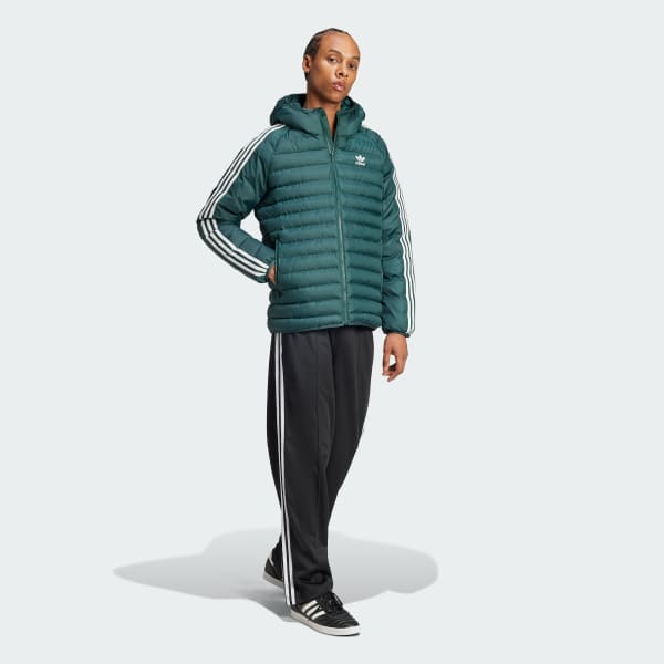 Πράσινο Synthetic Hooded Jacket