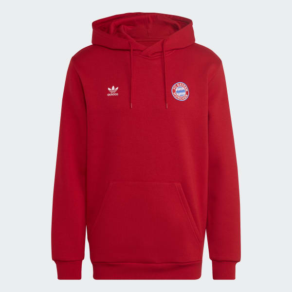 Rosso Felpa con cappuccio Essentials Trefoil FC Bayern München