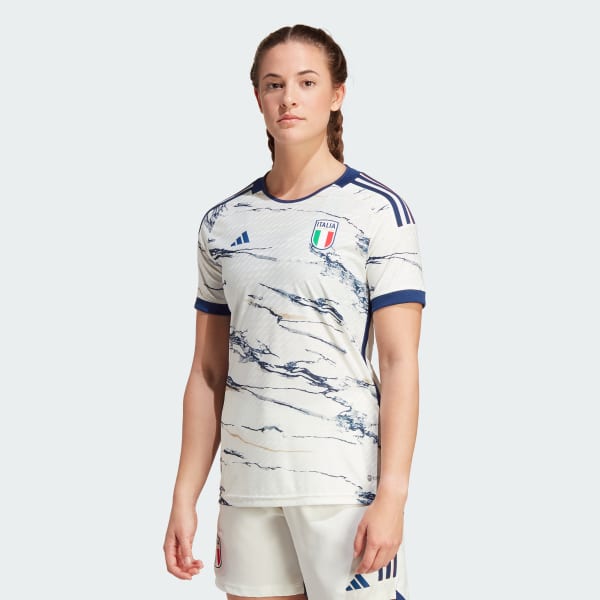 Hvid Italy Women's Team 23 Authentic udebanetrøje