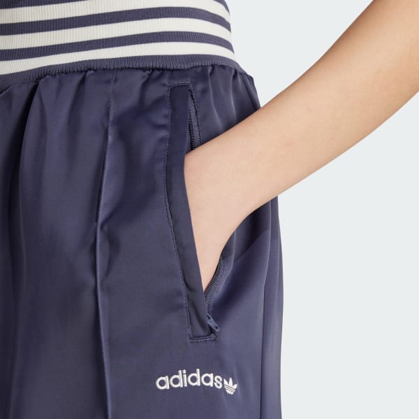 ａｄｉｄａｓ アディダス トラックパンツ ワイド ジャージパンツ ストライプ adidas スウェットパンツ ジャージ ストライプ リブ ワイド
