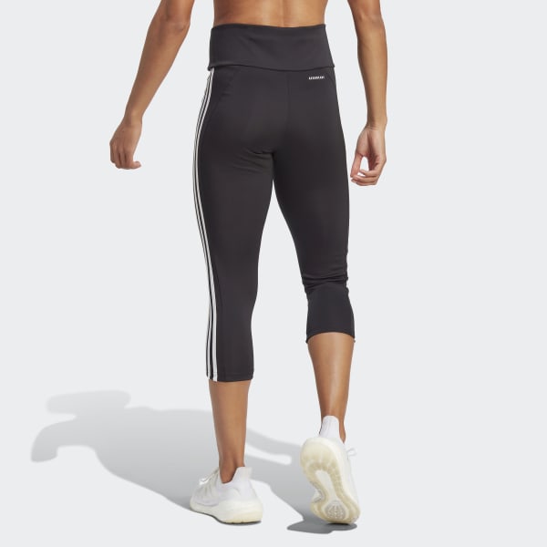 adidas Sportswear 3 STRIPES LEGGINGS - Leggings - black/white/black 