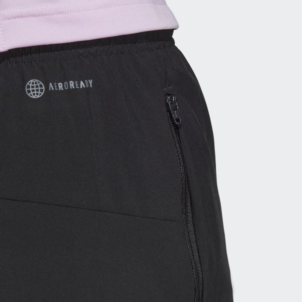 Svart AlphaStrength Woven Zip Shorts DMQ46
